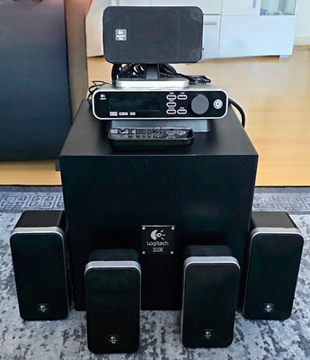 Logitech Z5450 System 5.1 Heimkino Lautsprechersystem THX Dolby DTS Subwoofer FB
