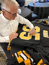 JSA ANDY MOOG AUTOGRAPHED CUSTOM BRUINS SIGNED JERSEY W/ 