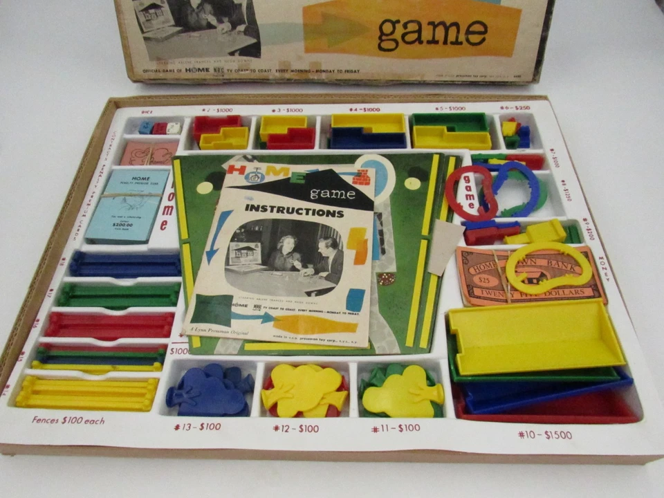 Home Game by Pressman Toy Corp Boardgame Complete # 4499 1950's Very Rare - Image 2 of 4