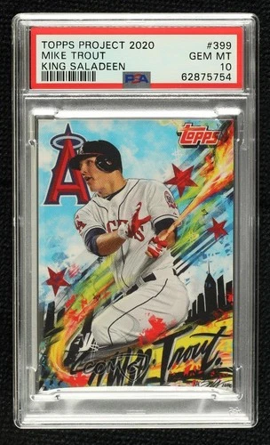 2020 Project 2011 Topps Update /12632 Mike Trout King Saladeen PSA 10 GEM MT