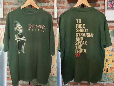 Entombed Band DCLXVI Tour Rock Forest Green Shirt Cotton Adult GS075