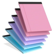 Legal Pads 8.5 x 11, 6 Pack Note Pads 8.5x11, Colored Legal Pads 8.5 x 11 Col...