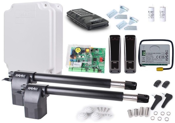 Faac 414 Short Automatisierungsset FüR ZweiflüGelige Tore Bis 6M-image