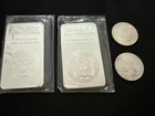 Lot of (2) 10 oz. APMEX silver bars