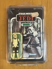 Star Wars ROTJ Vintage Biker Scout Unpunched Card Kenner 1983