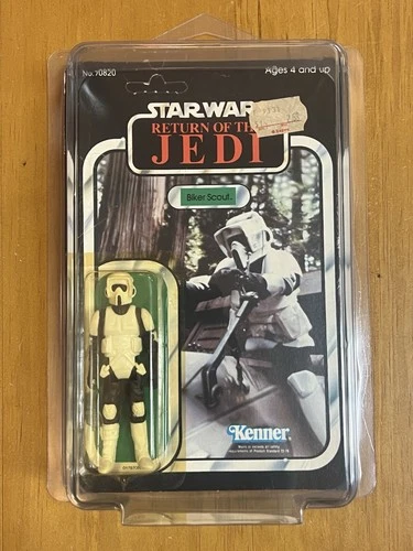 Star Wars ROTJ Vintage Biker Scout Unpunched Card Kenner 1983