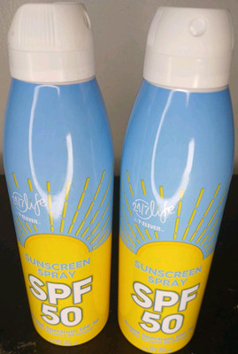 Lot Of Two 7-Eleven 24/7 Life Broad Spectrum Sunscreen Spray SPF 50, 11 oz Total