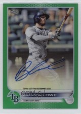 2022 Topps Chrome Veteran Green Refractor 47/99 Brandon Lowe #CVA-BL Auto 1hh3