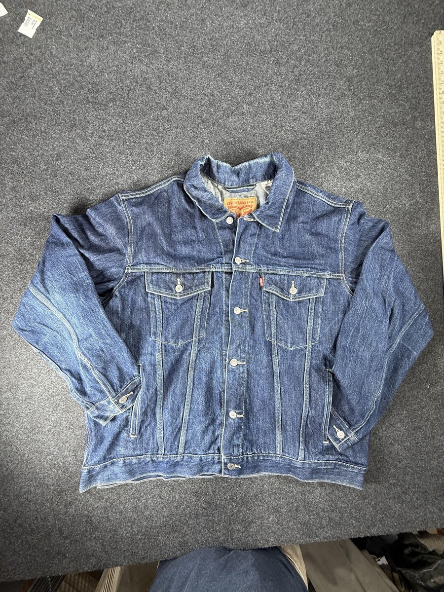 Levis Denim Jacket Mens 4XL Trucker Western Button Up Big Tall