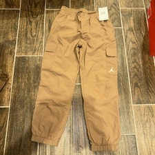 Jordan Nylon Pants Jogger Boys Size Small Archeo Brown New