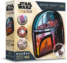 NEW Trefl Wooden Jigsaw Puzzle 160 Pieces 9 Age The Mandalorian Star Wars
