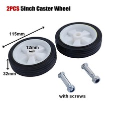 2pcs Wheel Replacement Air Compressor 5 Inch Air Compressor Non-Slip Wheels