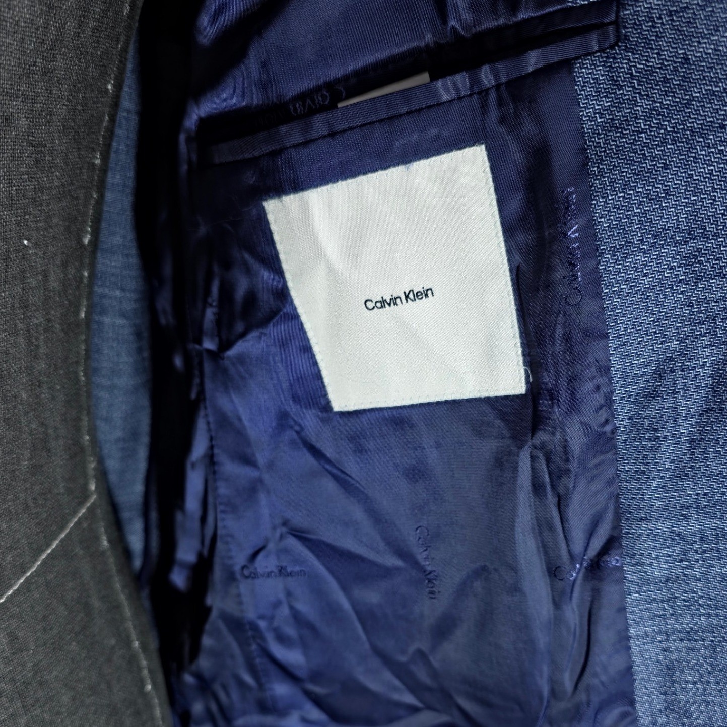 Calvin Klein Sport Coat Mens 40R Blue Mariano Slim Fit Blazer Suit Jacket *Flaws thumbnail 8