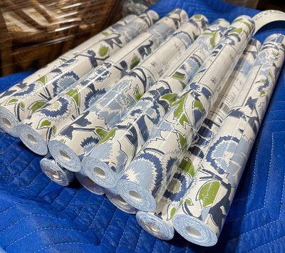 NEW Serena & Lily Cassis Wallpaper-Hydrangea Blue