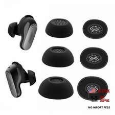 Replacement Ear Tips for Bose QuietComfort Ultra Earbuds 1/2nd S/M/L 3 Black