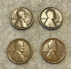 1909, 1910, 1911, 1912 P. Lincoln Wheat Cent 4 Coin Set FREE SHIPPING