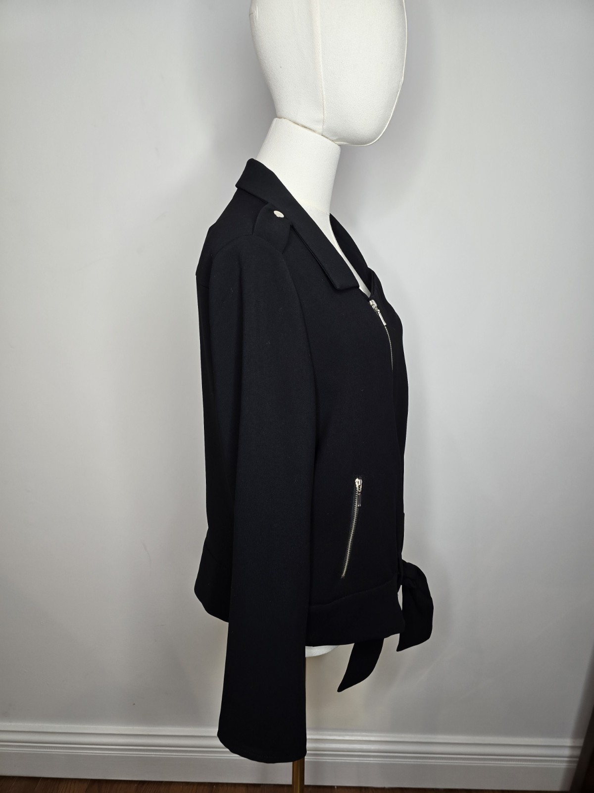 Zara Basic Women's Black Blazer Jacket Asymmetric… - image 7