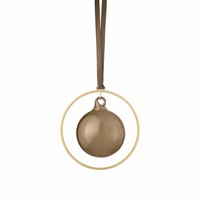 Blomus 4Er Set Weihnachtsschmuck -KITAI- Farbe Coffee Form Kugel, Eisen Mit M...
