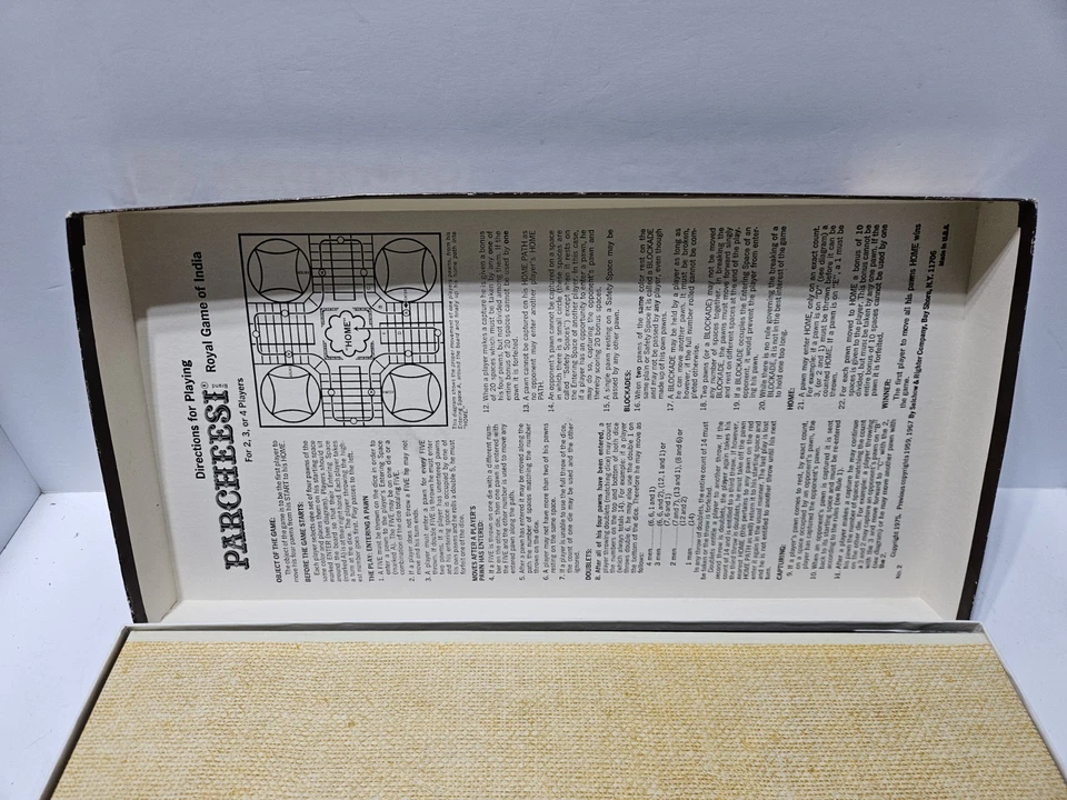 Juego Parcheesi 1982 edición de lujo de Selchow & Righter completo Foto 4 de 4