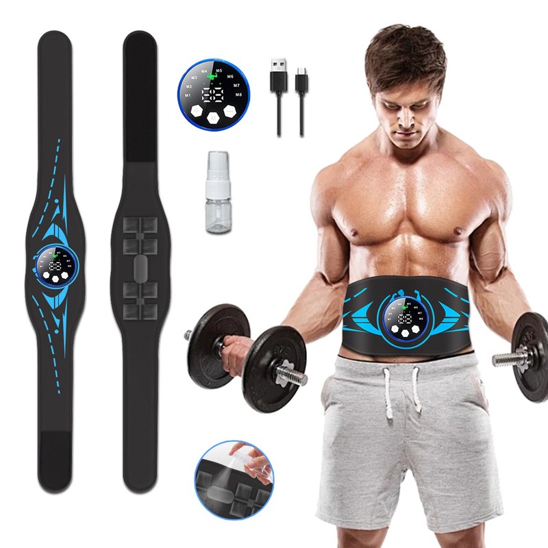 Ab Toner Waist Trimmer Belt for Weight Loss Sweat Fat Burner Abdominal Muscle