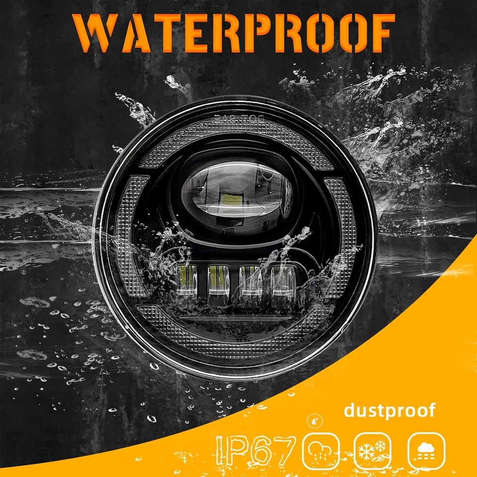 Par de luces antiniebla LED para parachoques delantero Ford F150 F-150 2006-2014 + DRL + cableado Foto 4 de 4