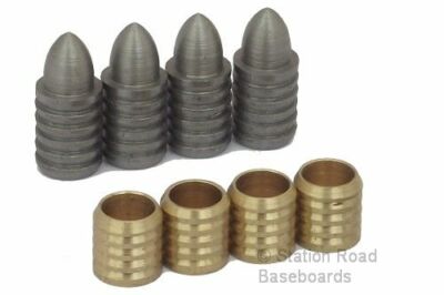 4 x 10mm Precision Model Railway Train Baseboard Alignment Dowels ...