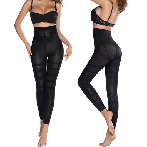 Frauen Anti-Cellulite Premium Hohe Taille Bauch Kontrolle Shaper Leggings Shapewear - Bild 20 von 25