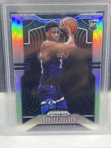 2019-20 Panini Silver Prizm #252 Jarrett Culver RC Rookie PSA 9 Timberwolves - Picture 2 of 6
