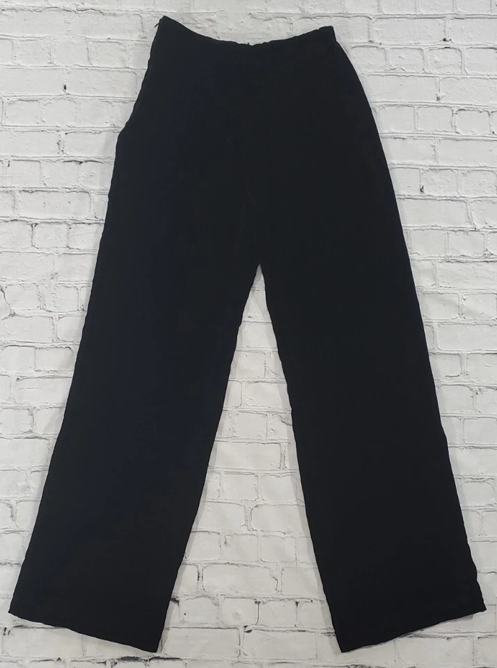 Calça reta casual The Look Randolph Duke feminina tamanho 6 veludo preta - Imagem 3 de 4