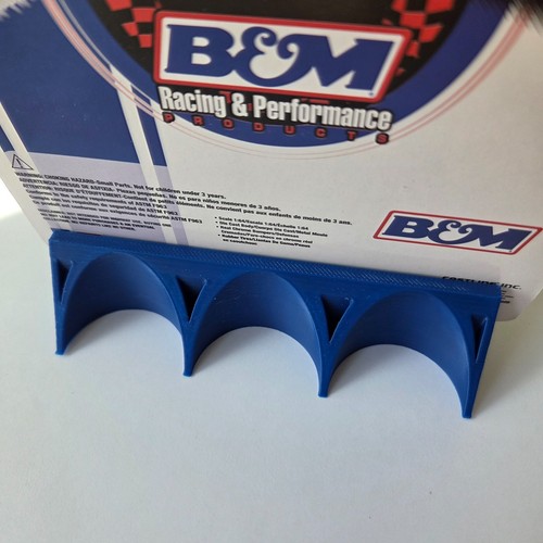 M2 SET of 2 DARK BLUE 3D Printed Car Display Slanted Stand Type 6 - Picture 4 of 6