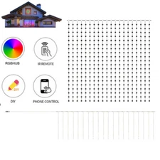 RGB Smart Curtain Lights 400 LED Curtain Lights with APP & Remote Control Decor
