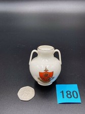 WH Goss Crested China - Weymouth Roman Vase - Ripon Arms - 56mm
