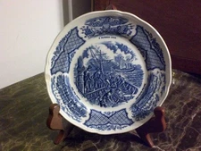 Vintage Plate Fair Winds Historical Scenes 3/4"!