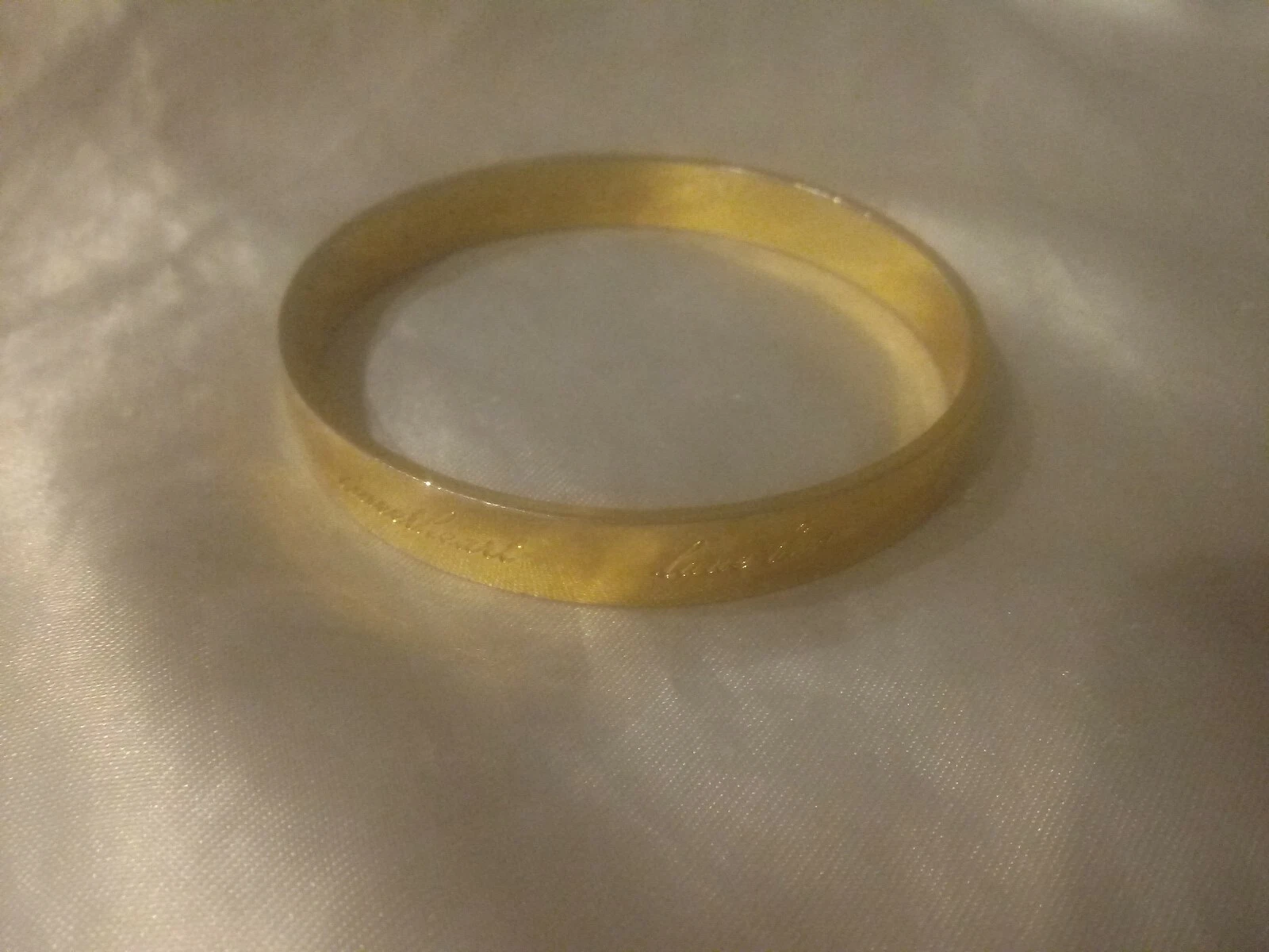 BRACCIALE KATE SPADE NEW YORK BE MINE PLACCATO ORO 12k BRACCIALE INCISO SAN VALENTINO