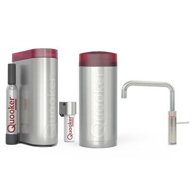 Quooker Fusion Square | Reservoirs COMBI+ | CUBE & Filter | verchromt glänzend
