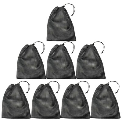  8 Pcs Draw -String -Aufbewahrungstasche Mesh-Aufbewahrungstasche