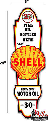 GAS PUMP 24/" X 8/" STANDARD OIL COMPANY LUBSTER FRONT DECAL LUBESTER OIL CAN