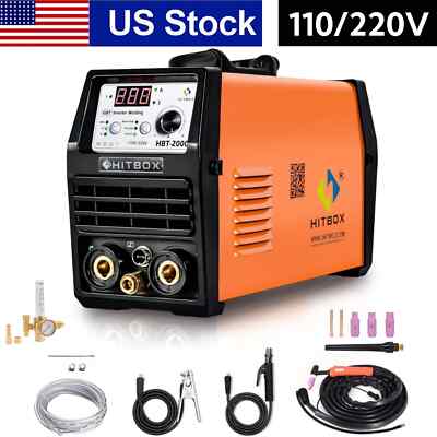 110/220V 200 IGBT TIG Welding Machine Inverter DC MMA Electric Welder+Regulator