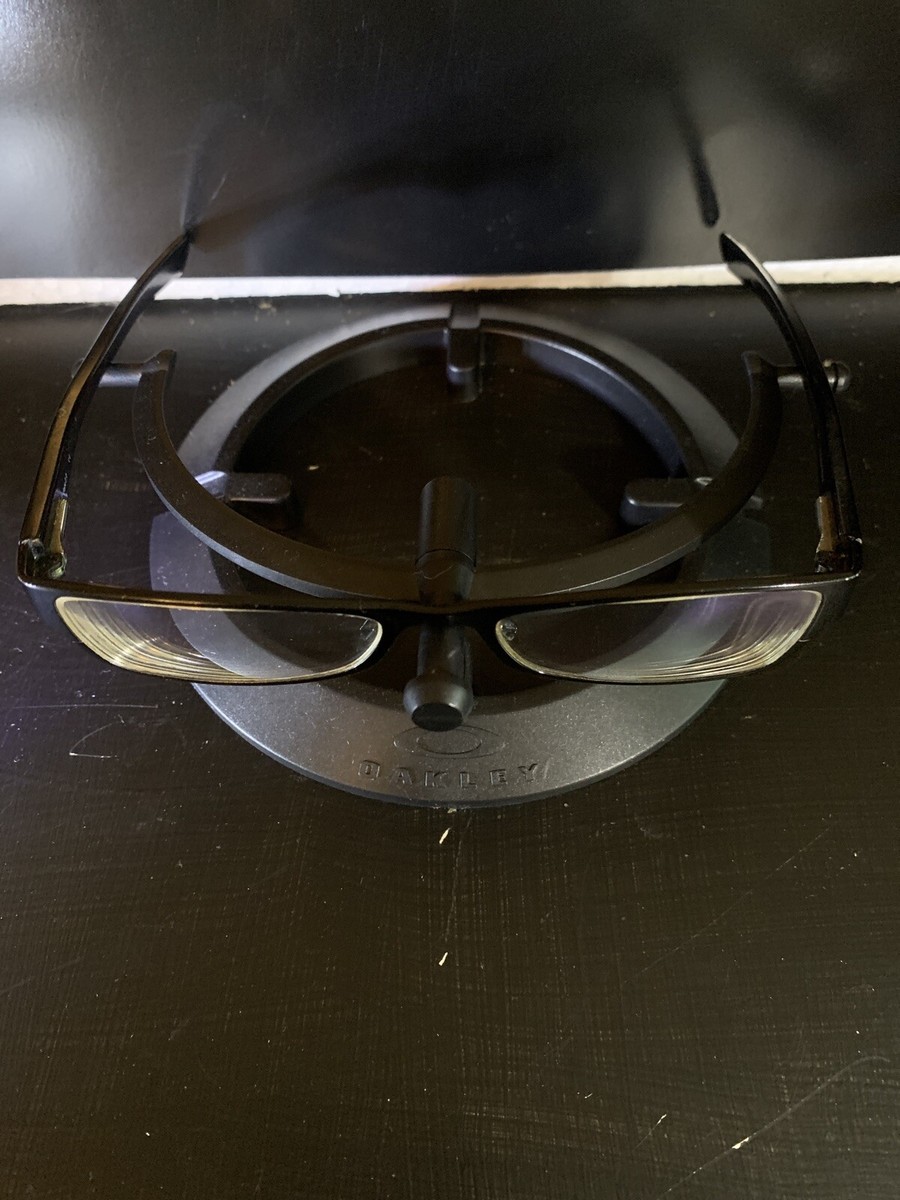 Oakley Fate 2.0 Eyeglasses Frame | Polished Black - Silver Icon