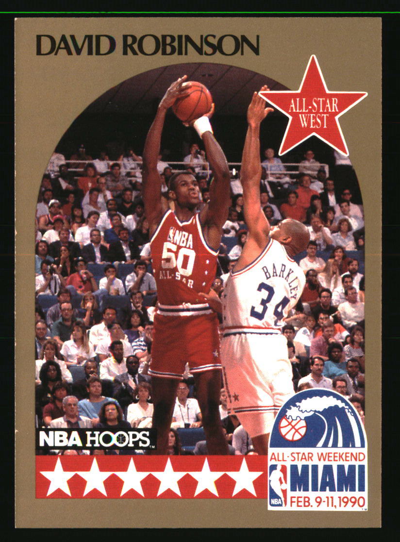 David Robinson 1990-91 Hoops #24 BASKETBALL Card