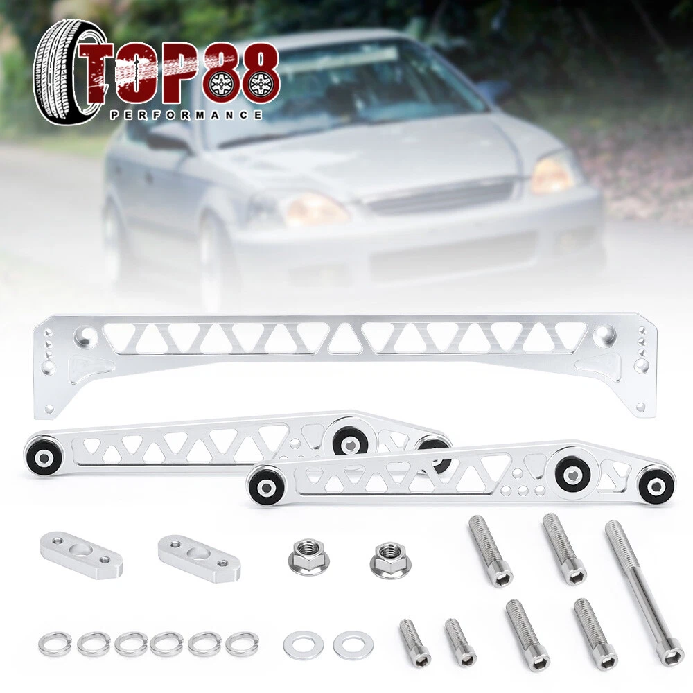 Function 7 Billet Lower Control Arm+Subframe Brace 96-00 For Honda Civic EK LCA