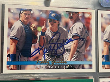Kelly Gruber signed autographed 1993 Upper Deck Blue Jays Baseball Card #406