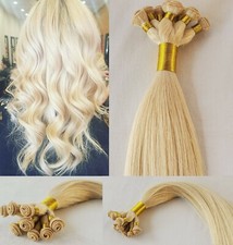 18", 20  , 22" Hand-Tied Weft, 100 grams, Human Remy Hair Extensions  60