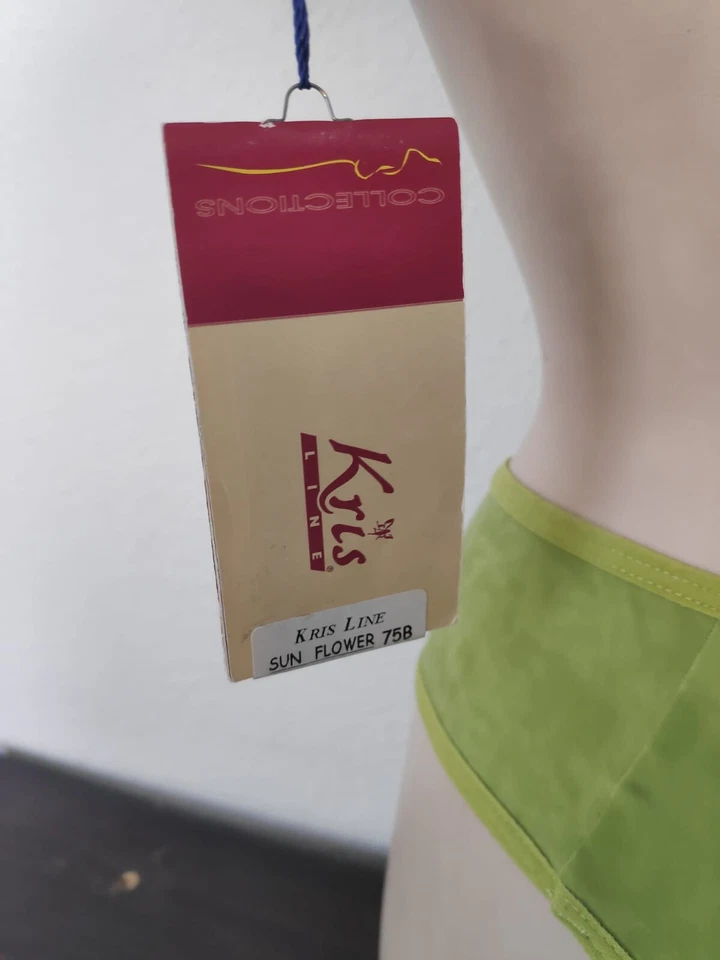 Kris Line BH SET Push-UP mit Bügel Gr.75B UK 34B String 38/M Sun Flower mit pads - Bild 4 von 4