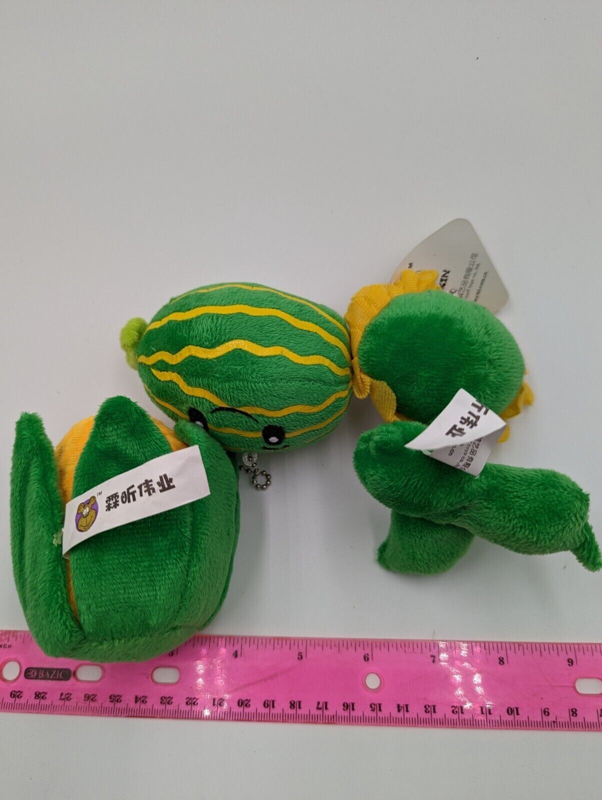 Plants Vs Zombies PVZ Keychain & Plush LOT of 8 WallNut SunShroom