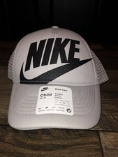 Nike Rise Kids' Structured Futura Trucker Cap Smoke Grey Casual