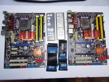 2 x Scheda madre ASUS P5K EPU guasta socket 775 con shield e cavi