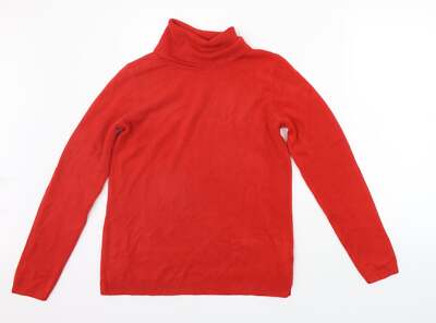 Matalan Damen rot Rollkragen Acrylmischung Pullover Größe 12