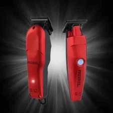 StyleCraft | GAMMA+ Cordless super-torque motor RED REBEL Clipper/Trimmer Combo