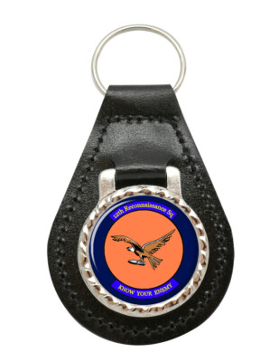 12th Reconnaissance Geschwader USAF Leder Schlüsselanhänger